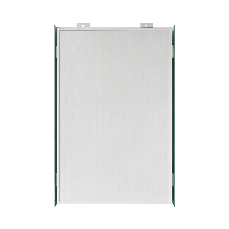 Bangalore 18.5 in.W x 28 in.H Wood Framed Medicine Cabinet in Washed Ash Grey