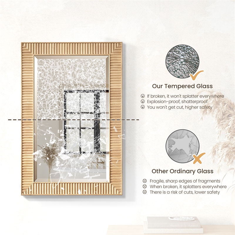 Bangalore 18.5 in.W x 28 in.H Wood Framed Medicine Cabinet in Washed Ash Grey