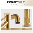 Vinnova Mexico Single High-Handle Hole Lever Vessel Brushed Gold Bathroom Faucet