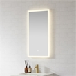Beijing 18 in. W x 40 in. H Rectangular Acrylic Frameless LED Bathroom Mirror