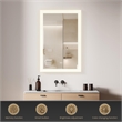 Beijing 24 in. W x 40 in. H Rectangular Acrylic Frameless LED Bathroom Mirror