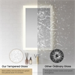 Beijing 24 in. W x 40 in. H Rectangular Acrylic Frameless LED Bathroom Mirror