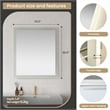 Beijing 32 in. W x 36 in. H Rectangular Acrylic Frameless LED Bathroom Mirror