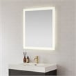 Beijing 32 in. W x 36 in. H Rectangular Acrylic Frameless LED Bathroom Mirror