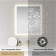 Beijing 32 in. W x 36 in. H Rectangular Acrylic Frameless LED Bathroom Mirror