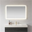 Beijing 48 in. W x 32 in. H Rectangular Acrylic Frameless LED Bathroom Mirror