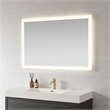 Beijing 48 in. W x 32 in. H Rectangular Acrylic Frameless LED Bathroom Mirror