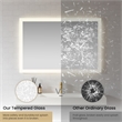 Beijing 48 in. W x 32 in. H Rectangular Acrylic Frameless LED Bathroom Mirror