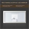 Beijing 60 in. W x 32 in. H Rectangular Acrylic Frameless LED Bathroom Mirror