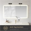 Beijing 60 in. W x 32 in. H Rectangular Acrylic Frameless LED Bathroom Mirror
