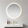 Moscow 32 in. W x 32 in. H Circular Aluminum Frameless LED Bathroom Mirror