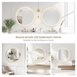 Moscow 32 in. W x 32 in. H Circular Aluminum Frameless LED Bathroom Mirror