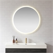 Moscow 36 in. W x 36 in. H Circular Aluminum Frameless LED Bathroom Mirror