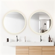 Moscow 36 in. W x 36 in. H Circular Aluminum Frameless LED Bathroom Mirror