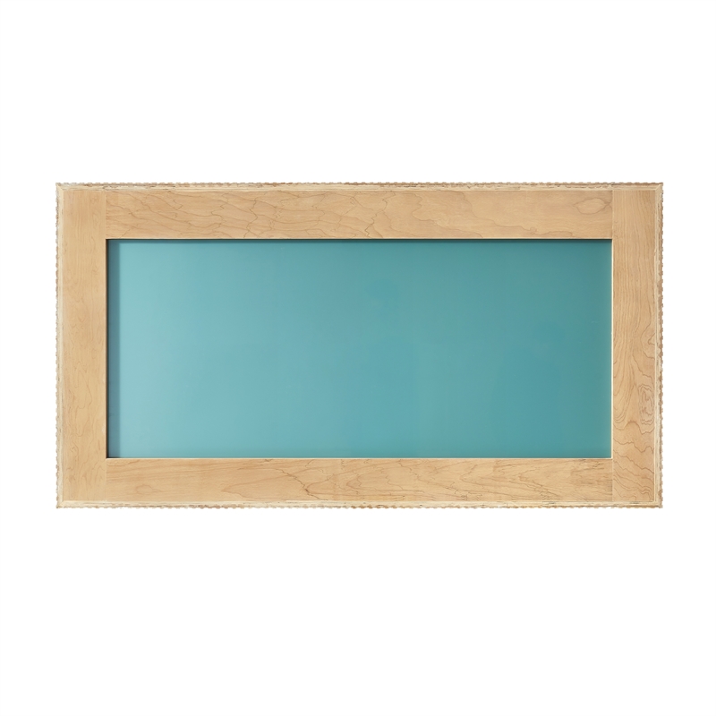Osaka 60 in. W x 31.9 in. H Wood Framed Bathroom Art Mirror in Washed Ash Grey