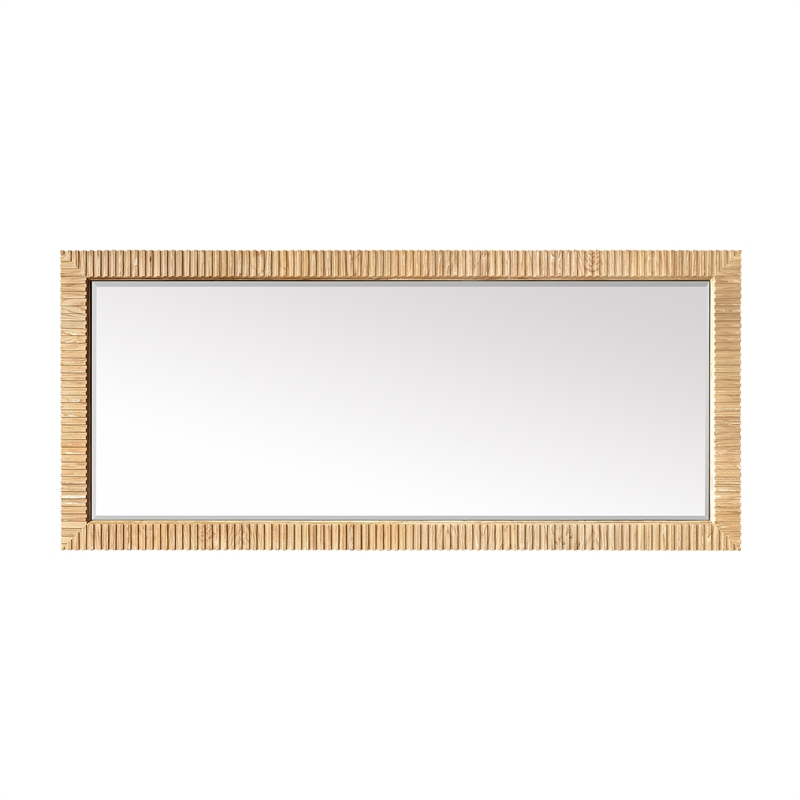 Osaka 72 in. W x 31.9 in. H Wood Framed Bathroom Art Mirror in Washed Ash Grey