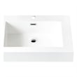 Ablitas 24 in. Rectangular White Composite Granite Stone Console Bathroom Sink
