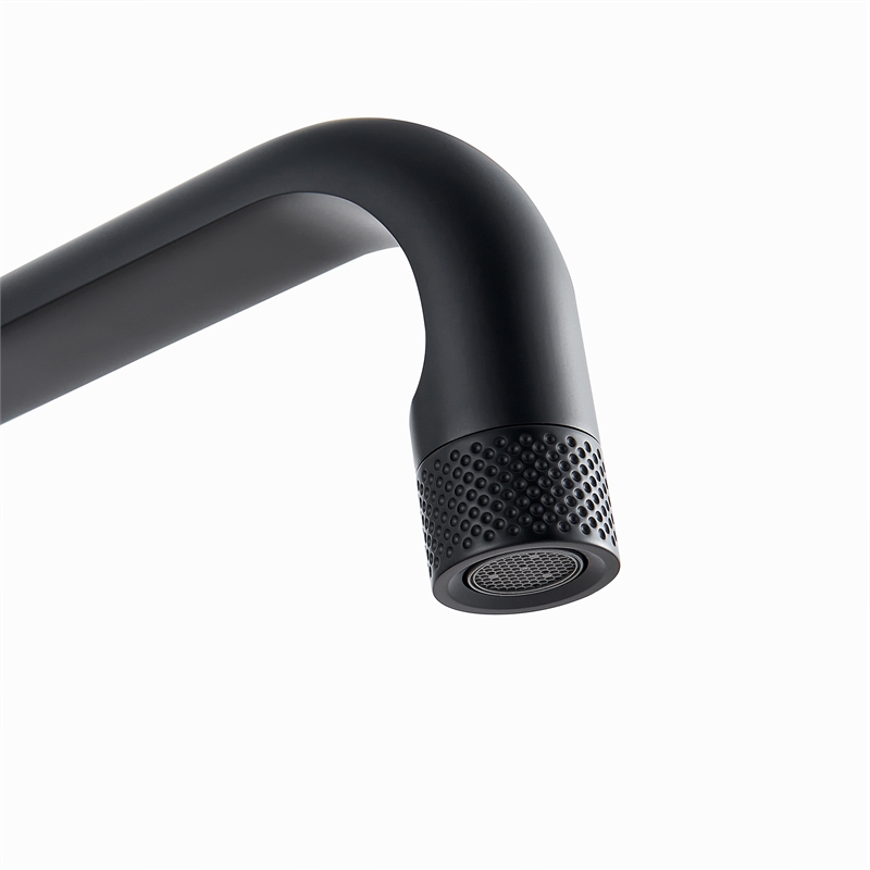 New York Widespread Matte Black Bathroom Basin Sink Faucet