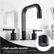 New York Widespread Matte Black Bathroom Basin Sink Faucet