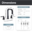 New York Widespread Matte Black Bathroom Basin Sink Faucet