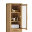 Santarem 21.7in. Solid Wood Storage Cabinet in Washed Ash Grey