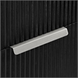 Santarem 24in. Oak Weathered Black Solid Wood Storage Cabinet