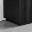 Santarem 24in. Oak Weathered Black Solid Wood Storage Cabinet