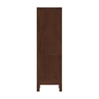 Shenzhen 21.7in. Solid Wood Storage Cabinet in Aged Dark Brown Oak