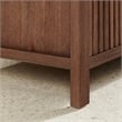 Shenzhen 21.7in. Solid Wood Storage Cabinet in Aged Dark Brown Oak