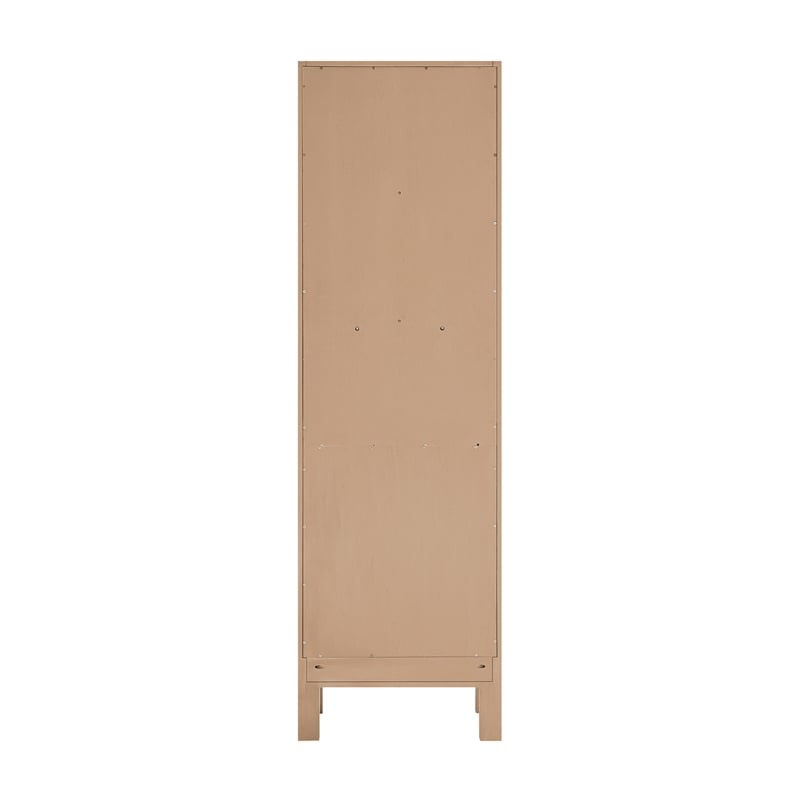 Shenzhen 21.7in. Solid Wood Storage Cabinet in Aged Natural Oak
