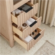 Shenzhen 21.7in. Solid Wood Storage Cabinet in Aged Natural Oak