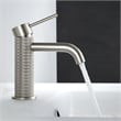 Mendavia Single Handle Basin Bathroom Faucet in Brushed Nickel