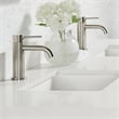 Mendavia Single Handle Basin Bathroom Faucet in Brushed Nickel