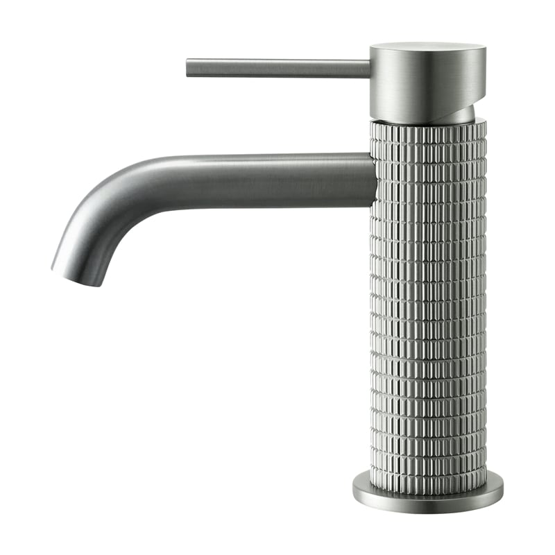 Mendavia Single Handle Basin Bathroom Faucet in Brushed Nickel