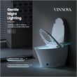 Zarautz Elongated Smart Bidet Toilet with Clean Foam Shield Splash Proof