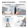 Yecla Smart Bidet Toilet with Heated Seat/ Dryer & Foot/Remote Flush