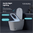 Yecla Smart Bidet Toilet with Heated Seat/ Dryer & Foot/Remote Flush