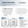 Yecla Smart Bidet Toilet with Heated Seat/ Dryer & Foot/Remote Flush