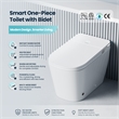 Yecla Smart Bidet Toilet with Heated Seat/ Dryer & Foot/Remote Flush