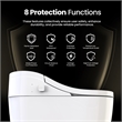 Vittuone Elongated Smart Bidet Toilet with Uv Sterilization/Aroma Diffuser
