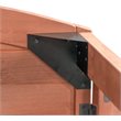 Leisure Season Large Horizontal Wood Refuse Storage Shed in Medium Brown