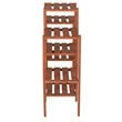 Leisure Season 7-Tier Moisture Resistant Wood Plant Stand in Medium Brown