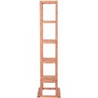 Leisure Season 5-Shelf Wood Tower Plant Stand in Medium Brown