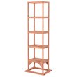 Leisure Season 5-Shelf Wood Tower Plant Stand in Medium Brown