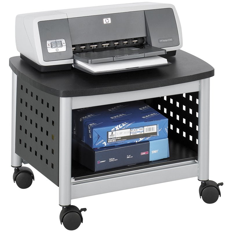 Safco Scoot Underdesk Printer Stand in Black