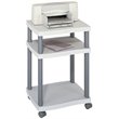 Safco Deskside Wave Printer Stand in Gray