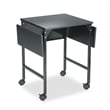 Safco Machine Stand with Drop Leaves in Black