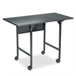 Safco Machine Stand with Drop Leaves in Black