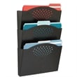 Safco Black Triple Letter Size Steel Wall File