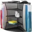 Safco Onyx Black Mesh Desk Corner Organizer